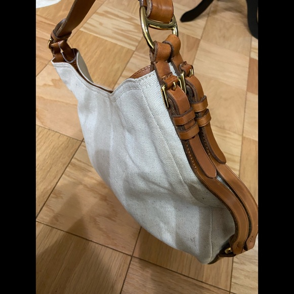 Ralph Lauren Handbags - Ralph Lauren hobo bag canvas and leather . New